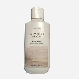 White Barn by Bath & Body Works Sunwashed Santal body wash